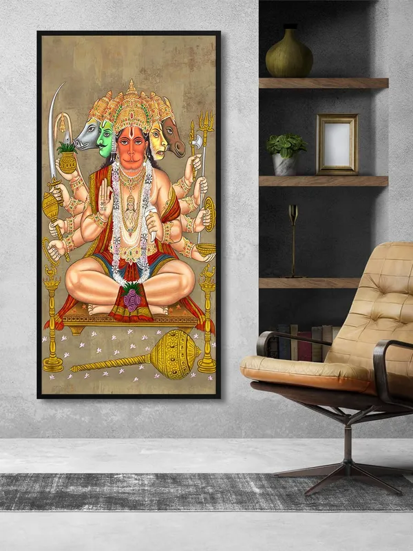 Panchmukhi_Hanuman_Canvas_Wall_Painting
