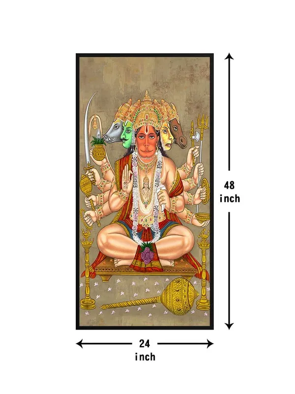 Panchmukhi_Hanuman_Canvas_Wall_Painting