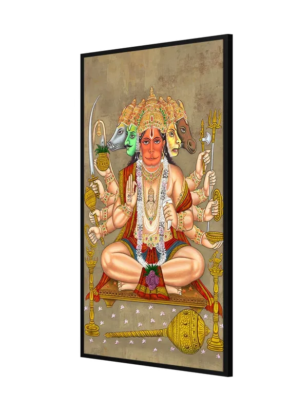Panchmukhi_Hanuman_Canvas_Wall_Painting