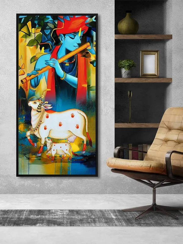 Krishna_Playing_Flute_Canvas_Wall_Painting