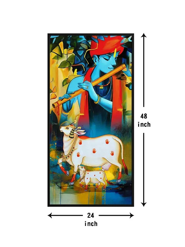 Krishna_Playing_Flute_Canvas_Wall_Painting