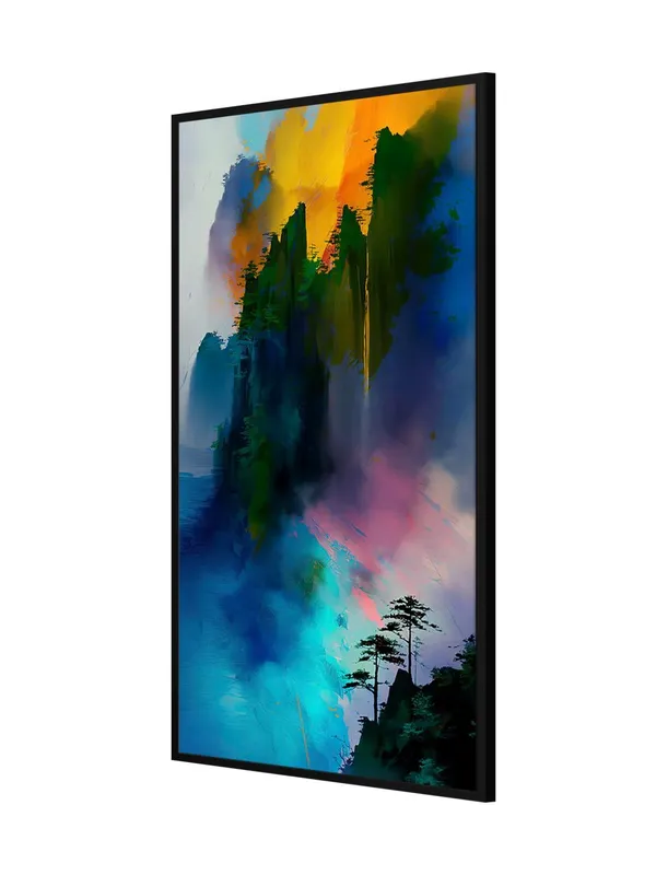Mountain_Sky_Abstract_Painting_with_Frame