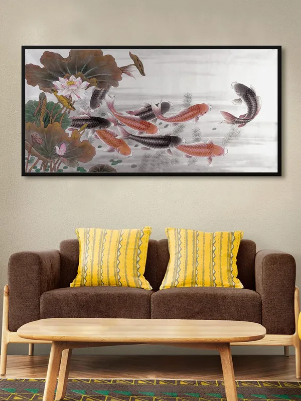 Koi_Fish_Canvas_Wall_Painting