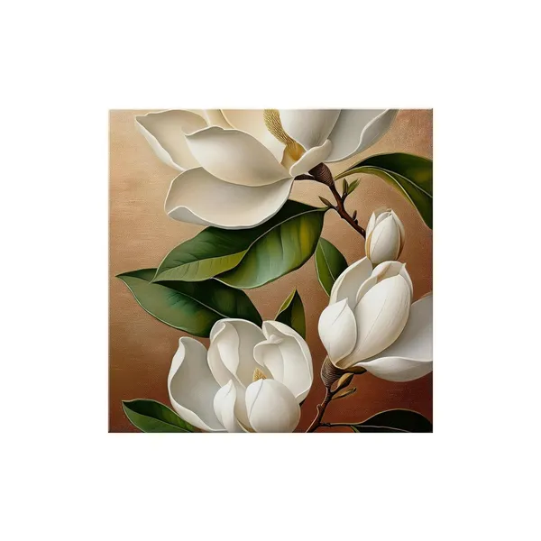 Elegant_Magnolia_Flower_Painting_-_Realistic_White_Magnolia_Art_with_Green_Leaves_and_Warm_Background