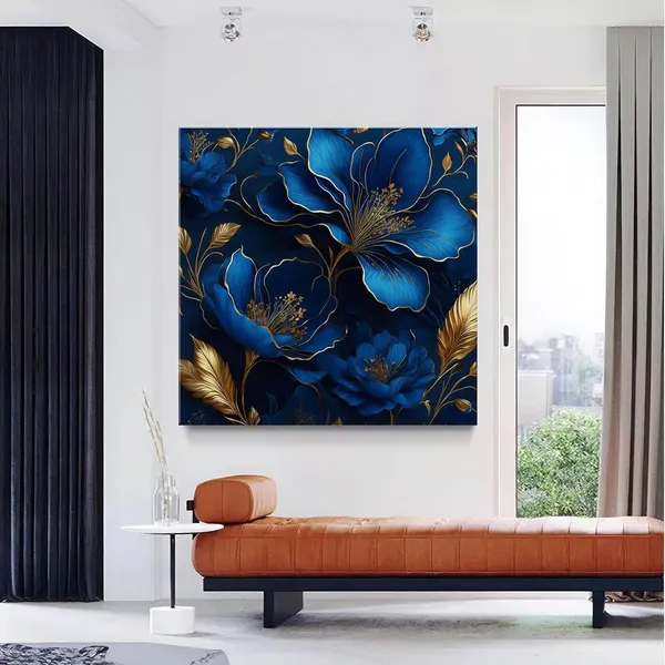 Elegant_Blue_and_Gold_Floral_Art_Print_-_Luxurious_Botanical_Wall_Decor_for_Sophisticated_Home_Interiors