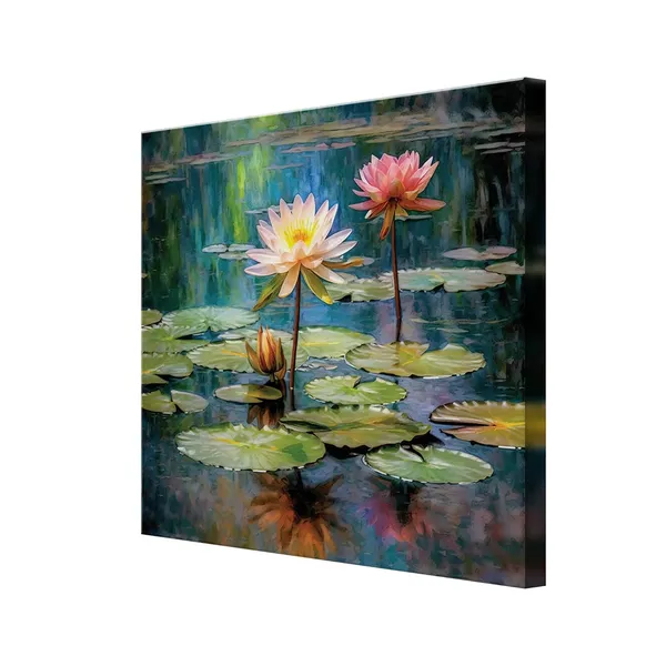 Tranquil_Water_Lily_Art_Print_-_Vibrant_Pond_with_Blooming_Pink_and_White_Water_Lilies_for_Peaceful_Home_Décor