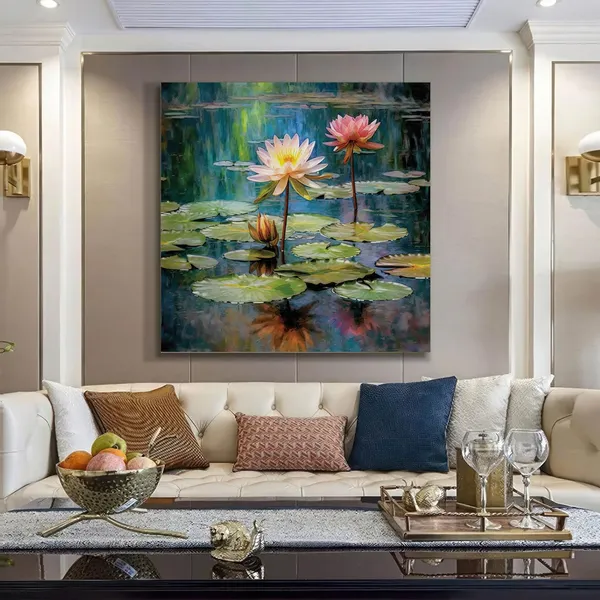 Tranquil_Water_Lily_Art_Print_-_Vibrant_Pond_with_Blooming_Pink_and_White_Water_Lilies_for_Peaceful_Home_Décor