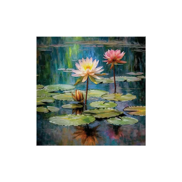 Tranquil_Water_Lily_Art_Print_-_Vibrant_Pond_with_Blooming_Pink_and_White_Water_Lilies_for_Peaceful_Home_Décor