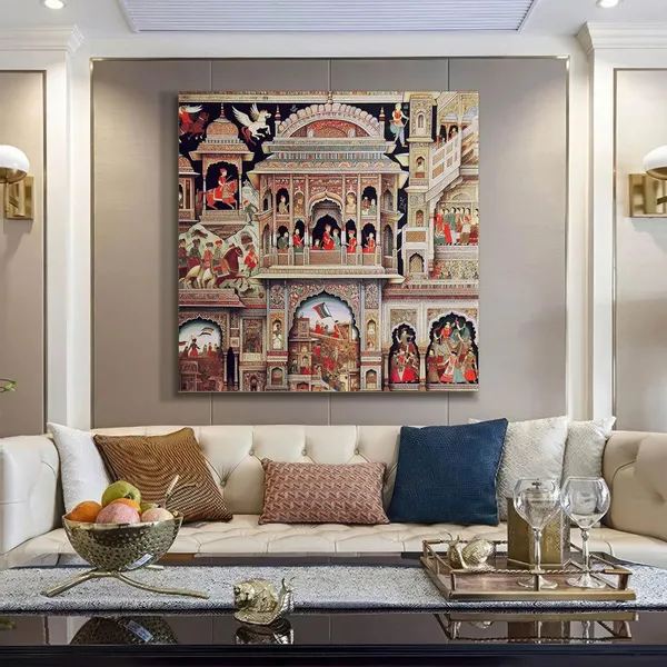 Traditional_Indian_Palace_Art_Print_-_Vibrant_Scene_with_Ornate_Architecture,_Intricate_Murals,_and_Cultural_Figures