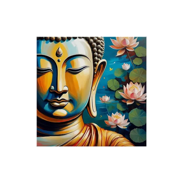 Vibrant_Buddha_Painting_with_Lotus_Flowers_-_Serene_and_Spiritual_Wall_Art