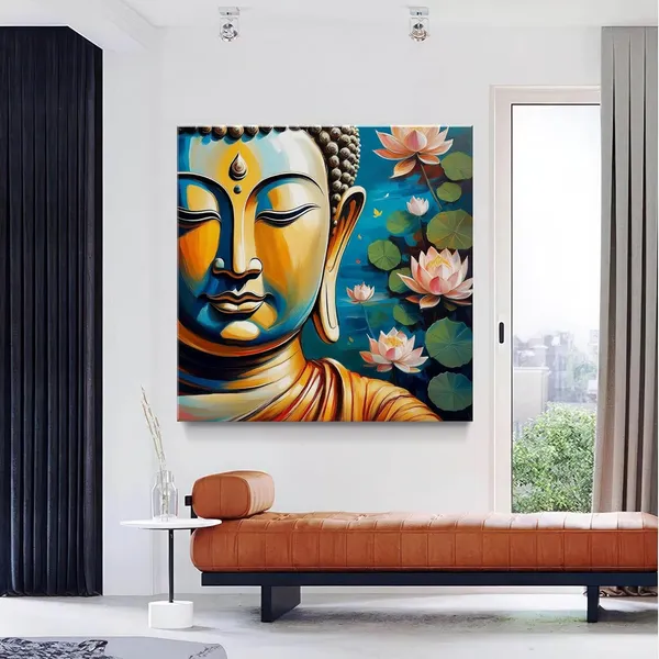 Vibrant_Buddha_Painting_with_Lotus_Flowers_-_Serene_and_Spiritual_Wall_Art