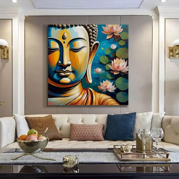 Vibrant_Buddha_Painting_with_Lotus_Flowers_-_Serene_and_Spiritual_Wall_Art