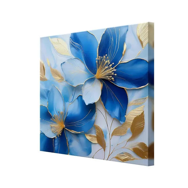 Elegant_Blue_and_Gold_Flower_Painting_-_Modern_Floral_Art_with_Intricate_Details_and_Luxurious_Accents
