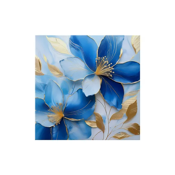 Elegant_Blue_and_Gold_Flower_Painting_-_Modern_Floral_Art_with_Intricate_Details_and_Luxurious_Accents