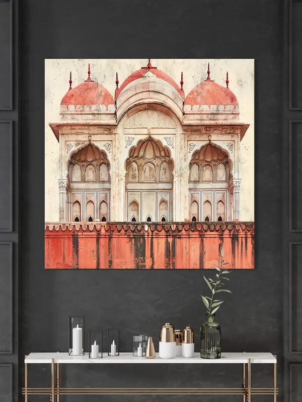 Red_Fort_Facade_likely_inspired_by_Mughal_architecture_mughal_paintings_for_wall(FLP36X360198)