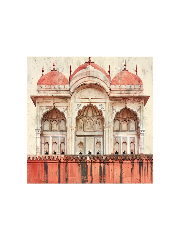 Red_Fort_Facade_likely_inspired_by_Mughal_architecture_mughal_paintings_for_wall(FLP36X360198)