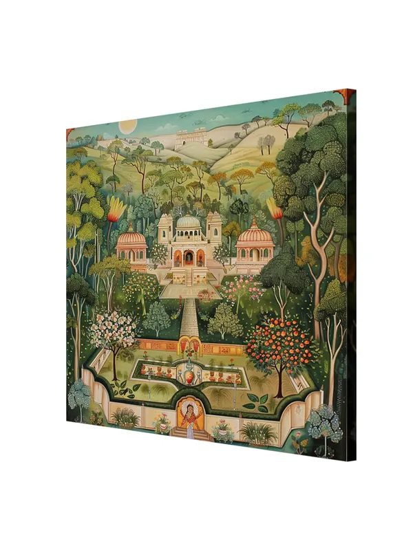 Sanctuary_of_Peace_traditional_palace_surrounded_by_nature_nature_painting_for_wall_decoration(FLP36X360193)