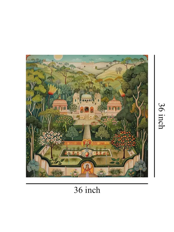 Sanctuary_of_Peace_traditional_palace_surrounded_by_nature_nature_painting_for_wall_decoration(FLP36X360193)