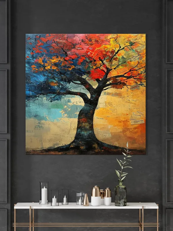The_Tree_of_Seasons_a_tree_with_branches_filled_with_vibrant,_colorful_leaves_tree_painting_for_wall(FLP36X360184)