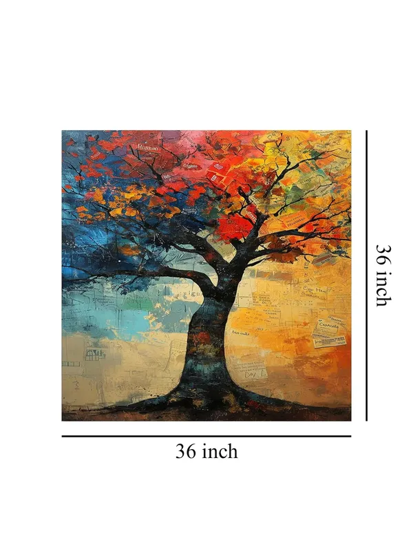 The_Tree_of_Seasons_a_tree_with_branches_filled_with_vibrant,_colorful_leaves_tree_painting_for_wall(FLP36X360184)