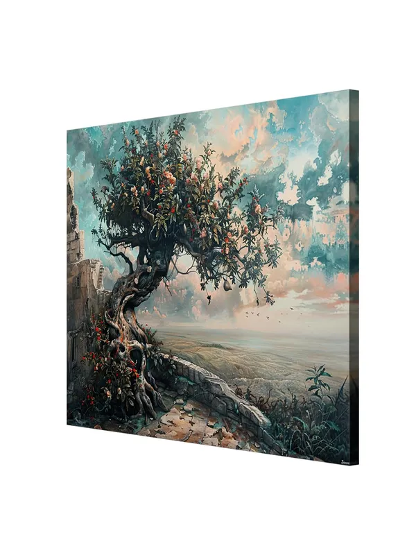 The_Timeless_Sentinel_or_The_Ancient_Tree_Overlooking_the_Valleytree_of_life_painting(FLP36X360180)