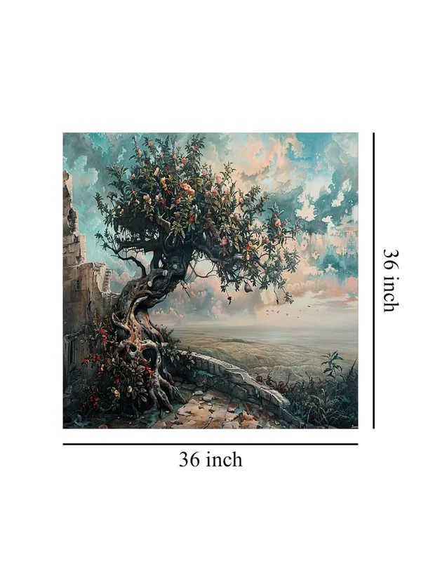The_Timeless_Sentinel_or_The_Ancient_Tree_Overlooking_the_Valleytree_of_life_painting(FLP36X360180)