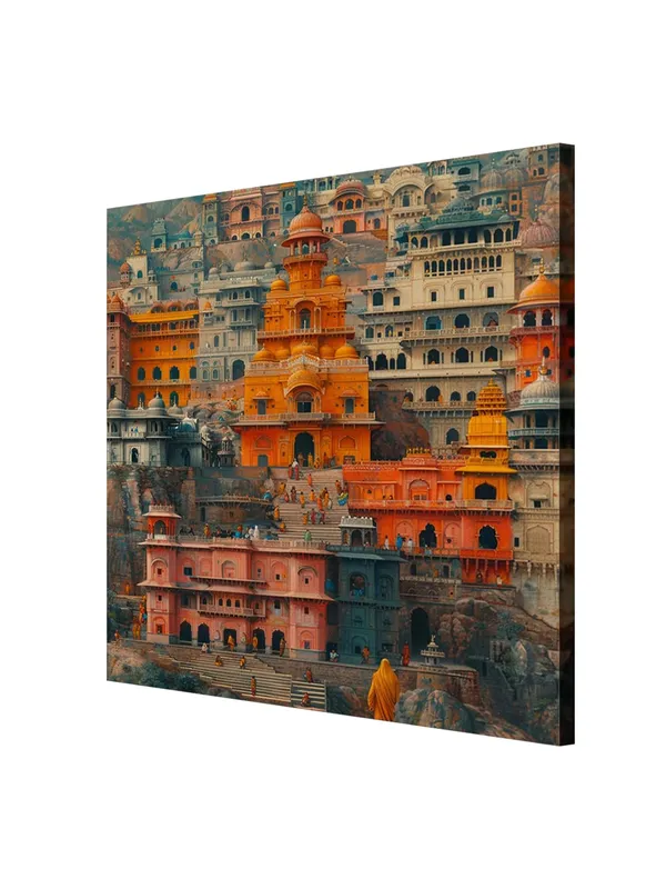 colorful_painting_architecture_of_the_densely_packed_buildings,_creating_a_sense_of_a_mystical_or_otherworldly_city_wall_painting_for_bedroom(FLP36X360207)