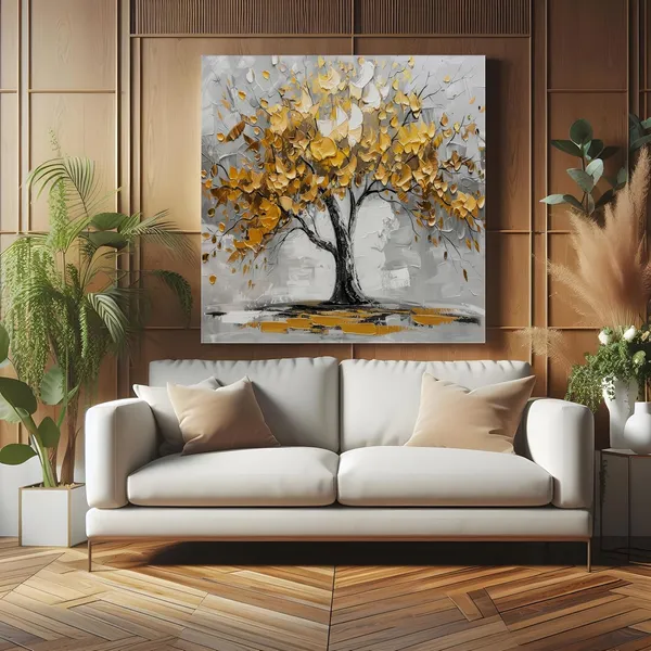 tree_art_with_yellow_leaf_and_white_abstract_effect_modern_art_wall_painting_for_bedroom_abstract_painting_for_living_room(FLP36X360218)