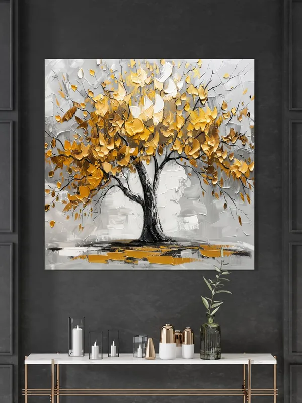 tree_art_with_yellow_leaf_and_white_abstract_effect_modern_art_wall_painting_for_bedroom_abstract_painting_for_living_room(FLP36X360218)