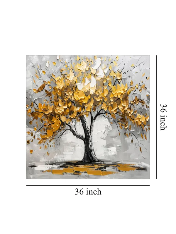 tree_art_with_yellow_leaf_and_white_abstract_effect_modern_art_wall_painting_for_bedroom_abstract_painting_for_living_room(FLP36X360218)