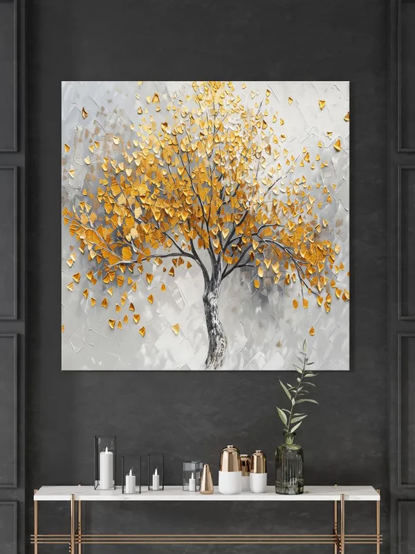 tree_art_with_yellow_leaf_modern_art_wall_painting_for_bedroom_tree_paintings_for_living_room(FLP36X360217)