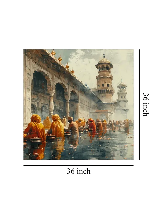 Holy_Bath_Capturing_the_spiritual_ambiance_of_pilgrims_engaging_in_a_ritualistic_bath_at_a_sacred_site_banaras_ghat_paintings_for_living_room(FLP36X360199)