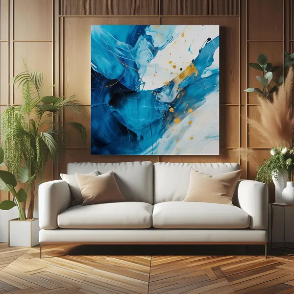 Abstract_Blue_and_Gold_Waves_painting_featuring_dynamic_blue_and_gold_waves_with_a_sense_of_movement_abstract_wall_painting(FLP36X360202)