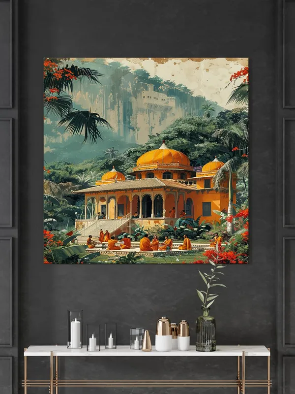 The_Golden_Temple_Amidst_Nature_a_beautiful_temple_with_golden_domes_golden_temple_painting_for_wall_decoration(FLP36X360178)