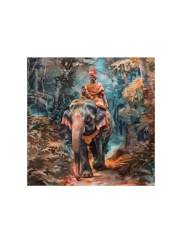 Elephant's_Journey_Through_the_Jungle_a_man_riding_an_elephant_through_a_lush,_tropical_foresttropical_forest(FLP36X360176)