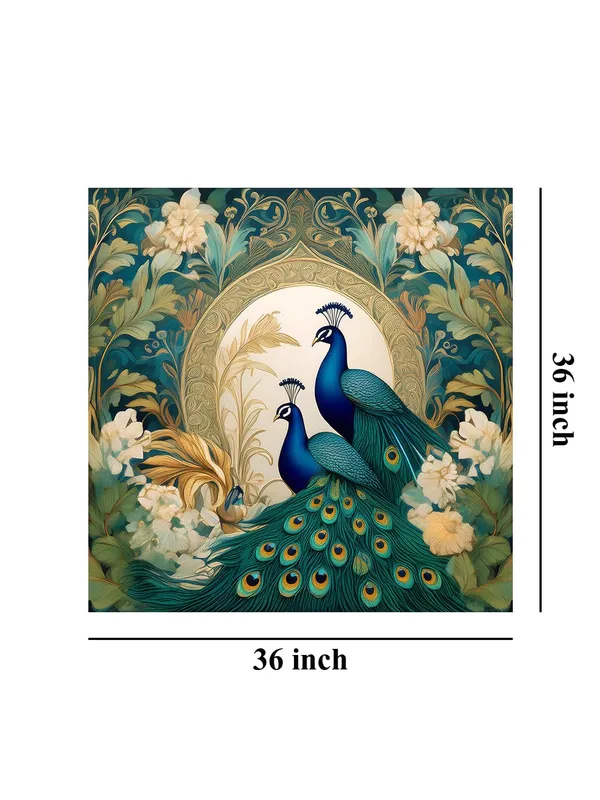 Majestic_Peacocks_in_Bloom:_Elegant_Nature-Inspired_Canvas_Painting_for_Luxury_Home_Decor_and_Floral_Wall_Art(FLP36X360297)