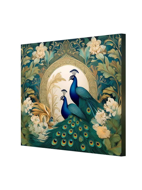 Majestic_Peacocks_in_Bloom:_Elegant_Nature-Inspired_Canvas_Painting_for_Luxury_Home_Decor_and_Floral_Wall_Art(FLP36X360297)