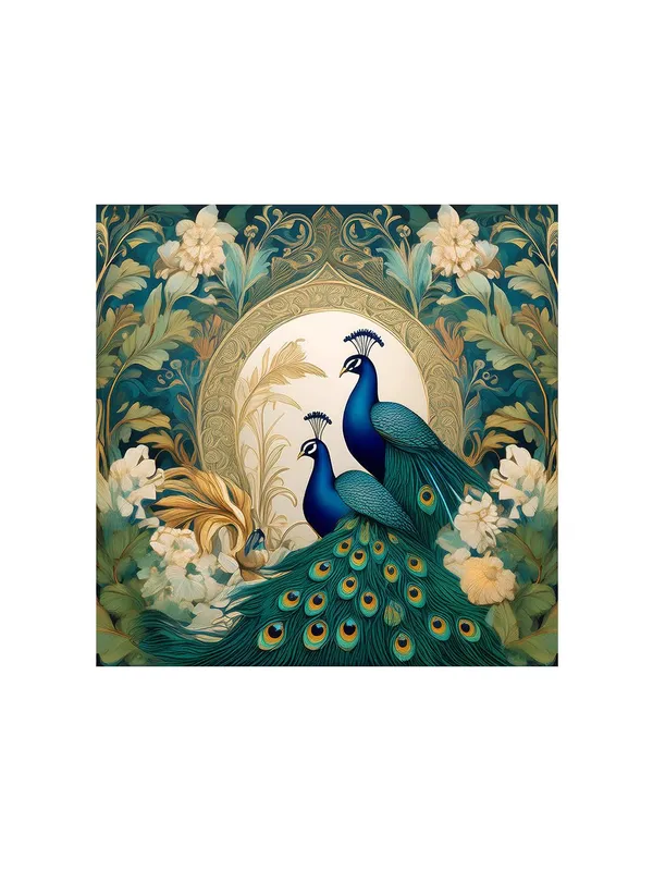 Majestic_Peacocks_in_Bloom:_Elegant_Nature-Inspired_Canvas_Painting_for_Luxury_Home_Decor_and_Floral_Wall_Art(FLP36X360297)