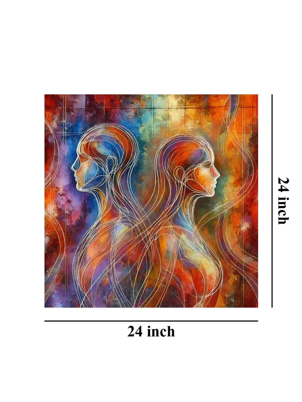 Abstract_Twin_Silhouettes_Canvas_Painting_:_Contemporary_Dual_Portrait_Art_for_Modern_Home_and_Office_Wall_Décor(FLP24X240288)