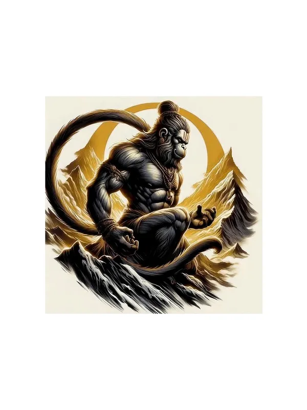 Vigorous_Hanuman_in_Meditation_Amidst_Mountains_-_Canvas_Painting_|_Hindu_God_Art,_Hanuman_Wall_Decor,_Spiritual_Strength_Symbolism(FLP24X240255)