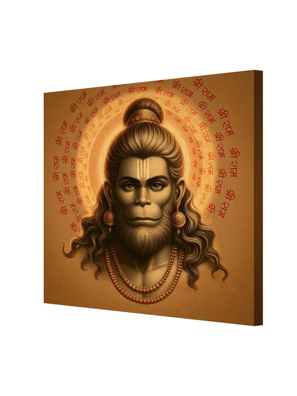 Majestic_Hanuman_with_Radiating_'Jai_Shri_Ram'_Mantra_-_Canvas_Painting_|_Hindu_Mythology_Art,_Hanuman_Devotional_Decor,_Indian_Religious_Painting(FLP36X360259)