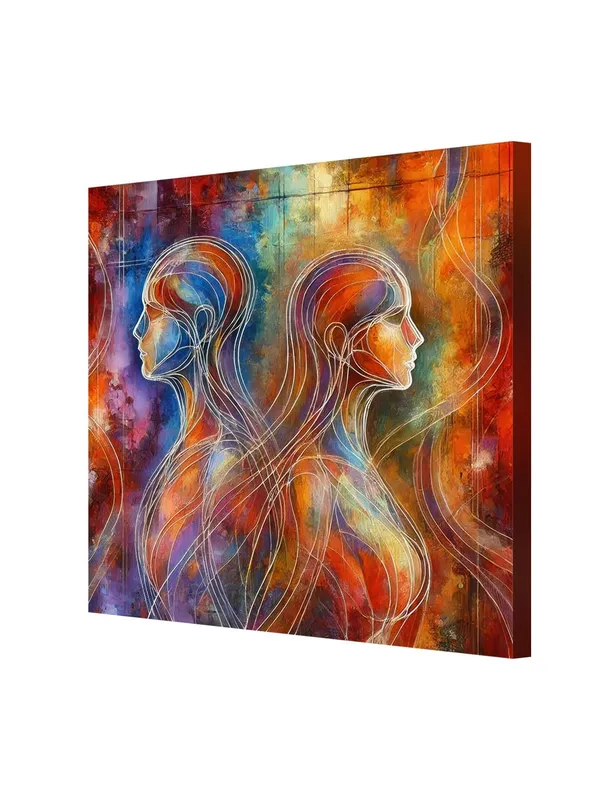 Abstract_Twin_Silhouettes_Canvas_Painting_:_Contemporary_Dual_Portrait_Art_for_Modern_Home_and_Office_Wall_Décor(FLP36X360288)
