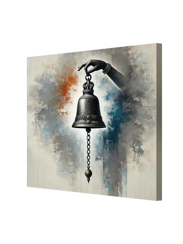 Sacred_Bell_Held_by_a_Divine_Hand_-_Canvas_Painting_|_Hindu_Temple_Art,_Spiritual_Wall_Decor,_Religious_Symbolism_Painting(FLP36X360242)