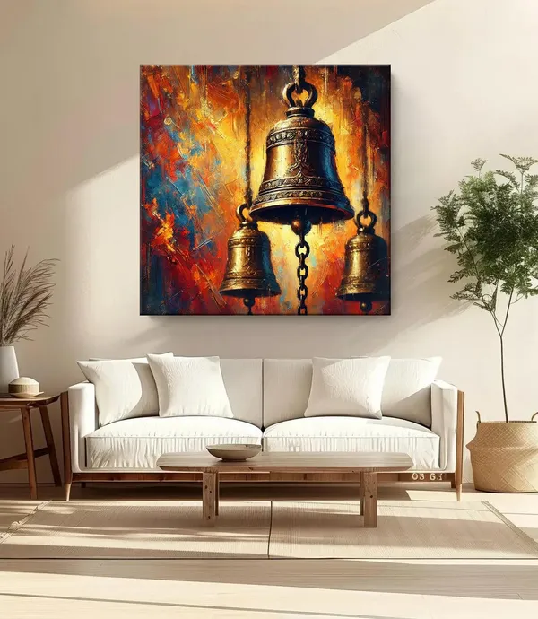 Golden_Temple_Bells_with_Vibrant_Abstract_Background_-_Canvas_Painting_|_Spiritual_Art,_Indian_Religious_Decor,_Temple_Deco(FLP24X240247)