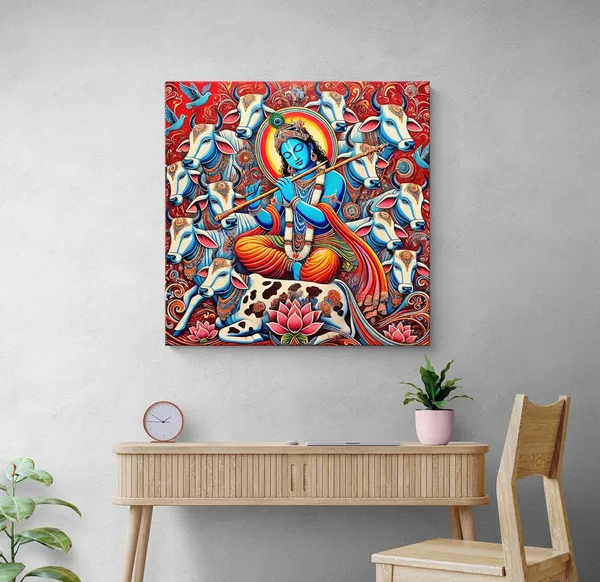 Lord_Krishna_Playing_the_Flute_Surrounded_by_Sacred_Cows_-_Canvas_Painting_|_Krishna_Art,_Hindu_Religious_Painting,_Indian_Mythology_Décor(FLP24X240240)