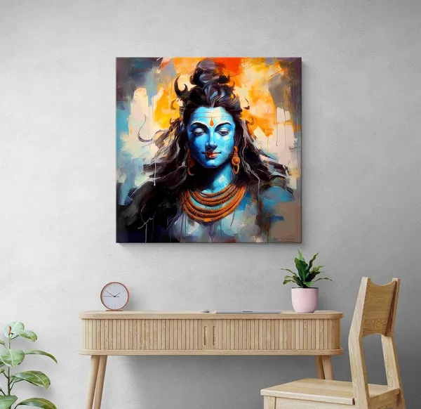 Abstract_Shiva_Canvas_Painting_Art:_Meditative_Lord_Shiva_Portrait_for_Contemporary_Spiritual_Home_and_Meditation_Spaces(FLP36X360285)