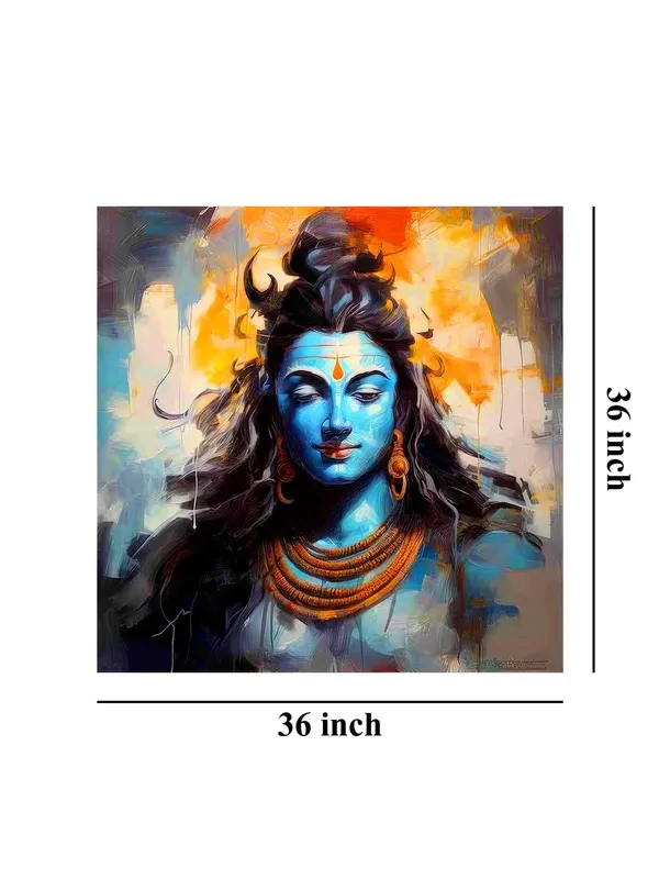 Abstract_Shiva_Canvas_Painting_Art:_Meditative_Lord_Shiva_Portrait_for_Contemporary_Spiritual_Home_and_Meditation_Spaces(FLP36X360285)
