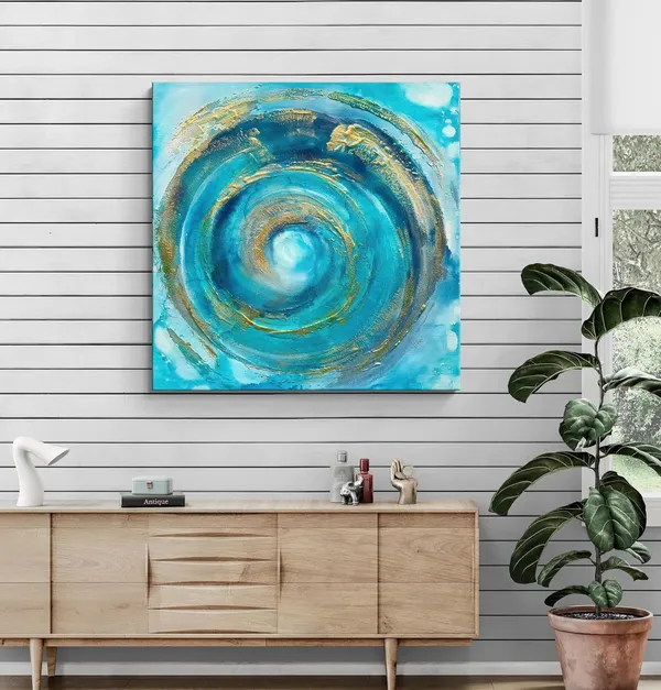 Swirling_Vortex_Canvas:_Dynamic_Abstract_Art_in_Blue_and_Gold_for_Contemporary_Living_Spaces_and_Office_Décor(FLP36X360293)