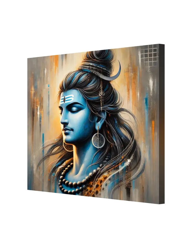 Peaceful_Shiva_Portrait_Canvas_Painting:_Serene_Lord_Shiva_Art_for_Meditation_Rooms_and_Tranquil_Living_Spaces(FLP24X240283)