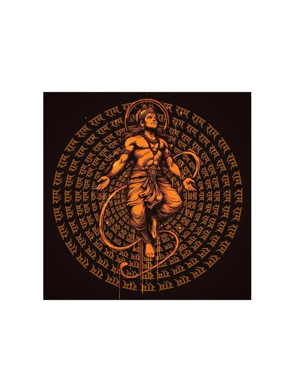 Hanuman_in_Cosmic_Meditation_Surrounded_by_'Jai_Shri_Ram'_Mantra_-_Canvas_Painting_|_Indian_Mythological_Art,_Spiritual_Devotion_Decor,_Hanuman_Wall_Art(FLP24X240265)